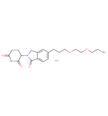Phthalimidinoglutarimide-5'-C3-O-PEG1-C2-amine HCl