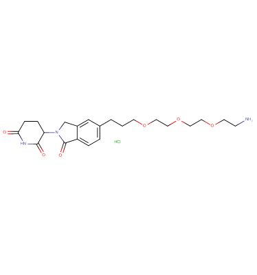 Phthalimidinoglutarimide-5'-C3-O-PEG2-C2-amine HCl