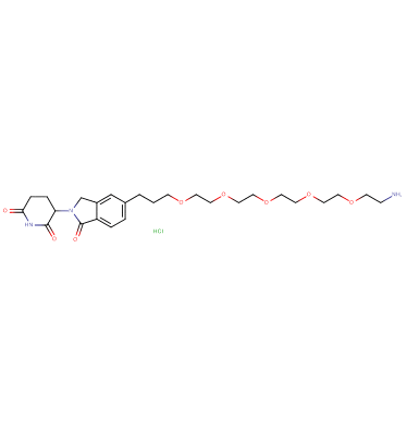 Phthalimidinoglutarimide-5'-C3-O-PEG4-C2-amine HCl