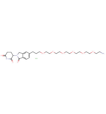 Phthalimidinoglutarimide-5'-C3-O-PEG5-C2-amine HCl