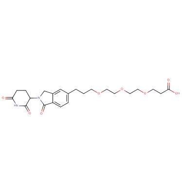 Phthalimidinoglutarimide-5'-C3-O-PEG2-C2-acid