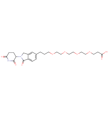 Phthalimidinoglutarimide-5'-C3-O-PEG3-C2-acid