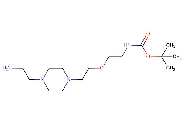 tert-butyl N-(2-{2-[4-(2-aminoethyl)piperazin-1-yl]ethoxy}ethyl)carbamate