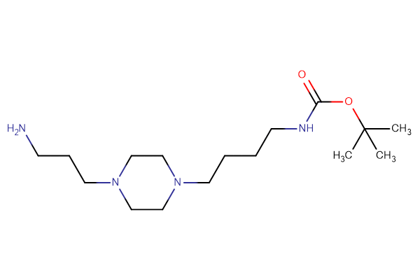 tert-butyl N-{4-[4-(3-aminopropyl)piperazin-1-yl]butyl}carbamate