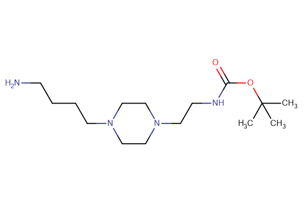 tert-butyl N-{2-[4-(4-aminobutyl)piperazin-1-yl]ethyl}carbamate