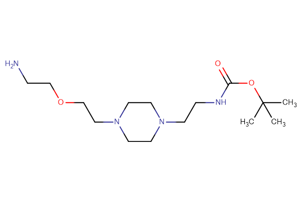tert-butyl N-(2-{4-[2-(2-aminoethoxy)ethyl]piperazin-1-yl}ethyl)carbamate