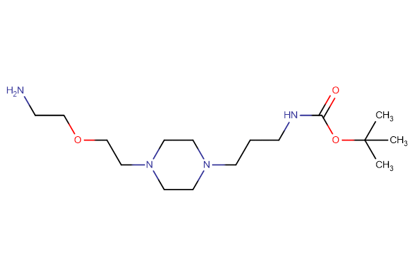tert-butyl N-(3-{4-[2-(2-aminoethoxy)ethyl]piperazin-1-yl}propyl)carbamate