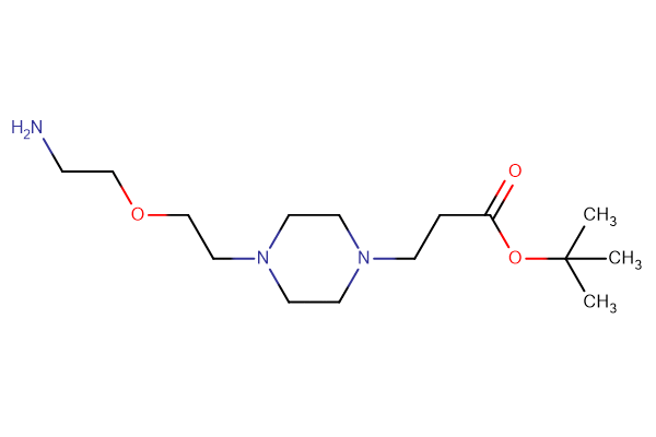 tert-butyl 3-{4-[2-(2-aminoethoxy)ethyl]piperazin-1-yl}propanoate