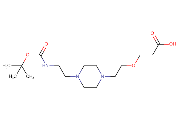3-{2-[4-(2-{[(tert-butoxy)carbonyl]amino}ethyl)piperazin-1-yl]ethoxy}propanoic acid