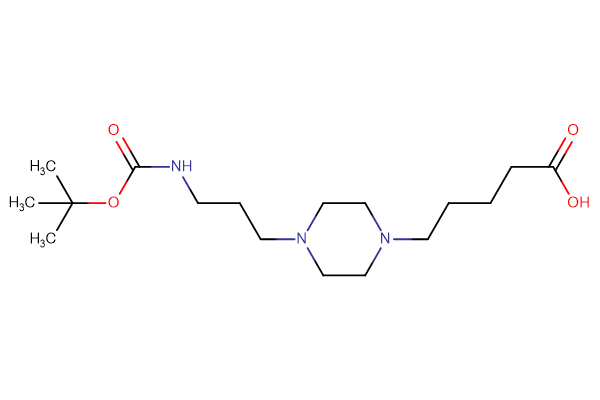 5-[4-(3-{[(tert-butoxy)carbonyl]amino}propyl)piperazin-1-yl]pentanoic acid