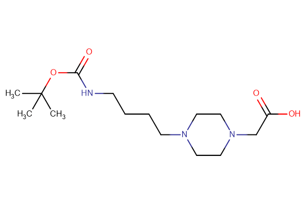 2-[4-(4-{[(tert-butoxy)carbonyl]amino}butyl)piperazin-1-yl]acetic acid