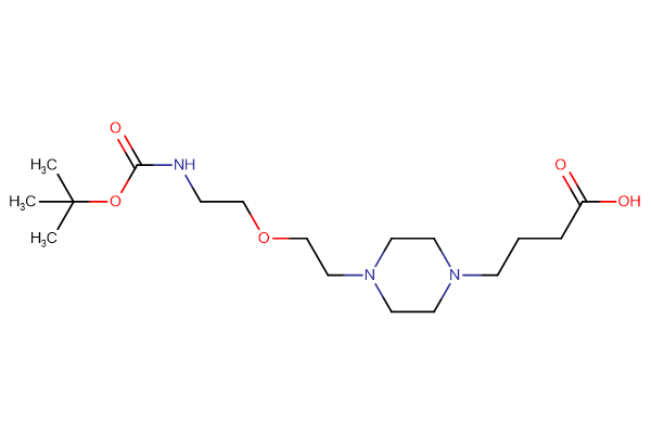 4-{4-[2-(2-{[(tert-butoxy)carbonyl]amino}ethoxy)ethyl]piperazin-1-yl}butanoic acid