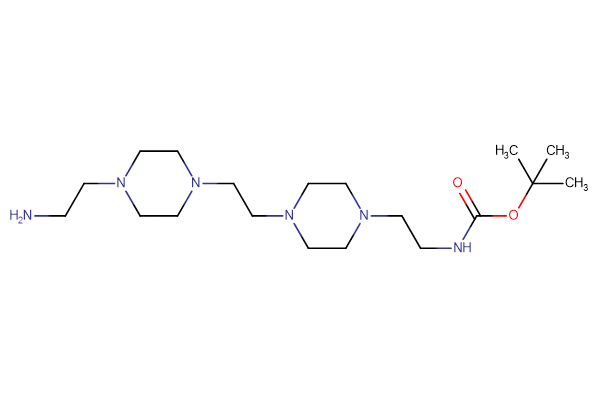 tert-butyl N-[2-(4-{2-[4-(2-aminoethyl)piperazin-1-yl]ethyl}piperazin-1-yl)ethyl]carbamate