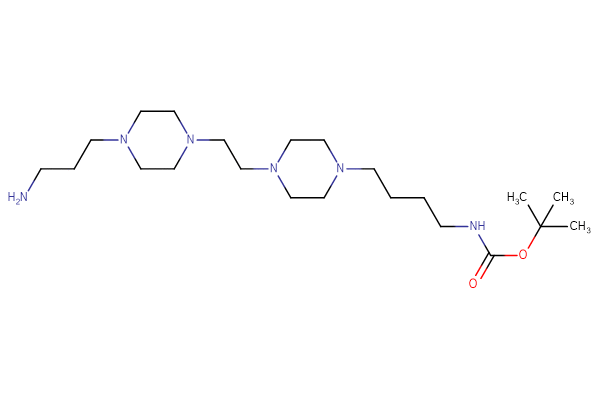 tert-butyl N-[4-(4-{2-[4-(3-aminopropyl)piperazin-1-yl]ethyl}piperazin-1-yl)butyl]carbamate