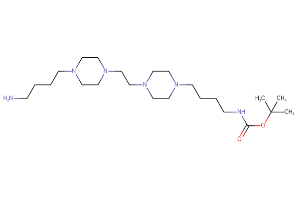 tert-butyl N-[4-(4-{2-[4-(4-aminobutyl)piperazin-1-yl]ethyl}piperazin-1-yl)butyl]carbamate