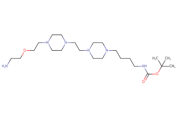 tert-butyl N-{4-[4-(2-{4-[2-(2-aminoethoxy)ethyl]piperazin-1-yl}ethyl)piperazin-1-yl]butyl}carbamate