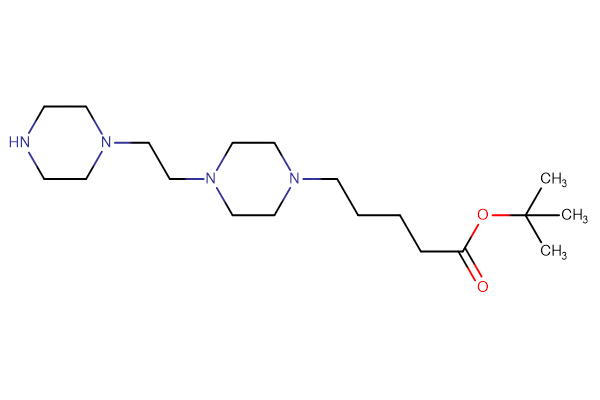 tert-butyl 5-{4-[2-(piperazin-1-yl)ethyl]piperazin-1-yl}pentanoate