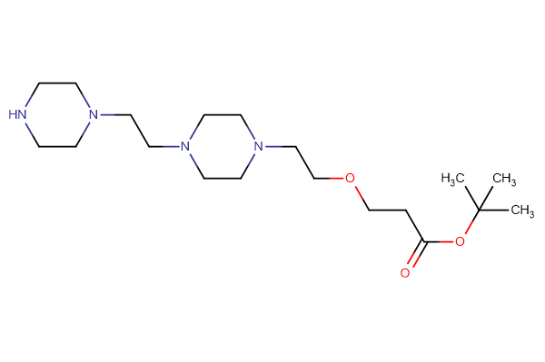 tert-butyl 3-(2-{4-[2-(piperazin-1-yl)ethyl]piperazin-1-yl}ethoxy)propanoate