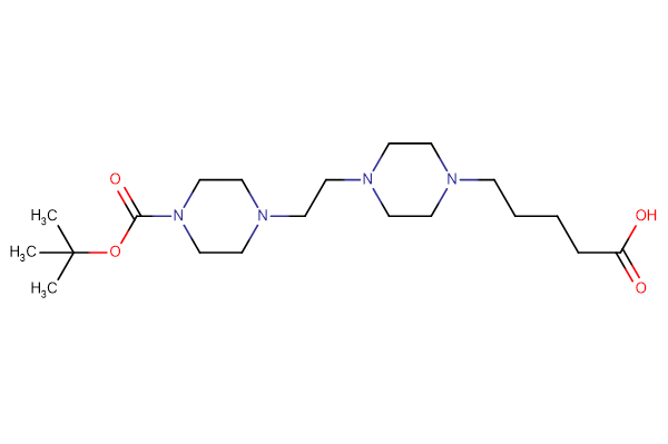 5-[4-(2-{4-[(tert-butoxy)carbonyl]piperazin-1-yl}ethyl)piperazin-1-yl]pentanoic acid