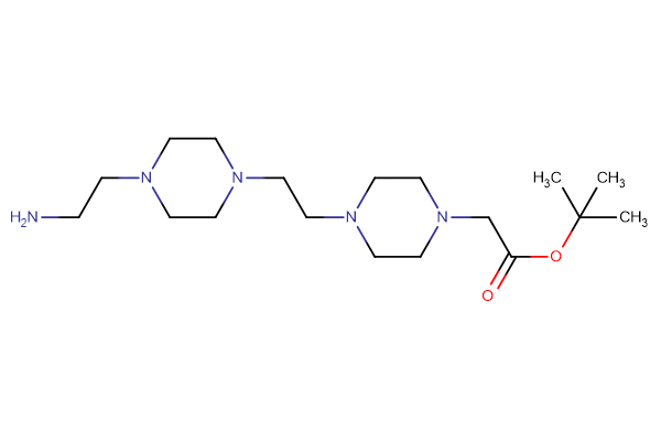 tert-butyl 2-(4-{2-[4-(2-aminoethyl)piperazin-1-yl]ethyl}piperazin-1-yl)acetate