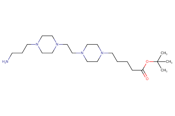 tert-butyl 5-(4-{2-[4-(3-aminopropyl)piperazin-1-yl]ethyl}piperazin-1-yl)pentanoate