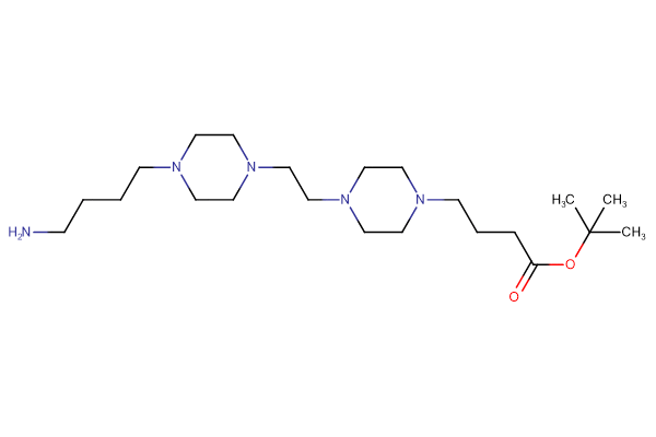 tert-butyl 4-(4-{2-[4-(4-aminobutyl)piperazin-1-yl]ethyl}piperazin-1-yl)butanoate