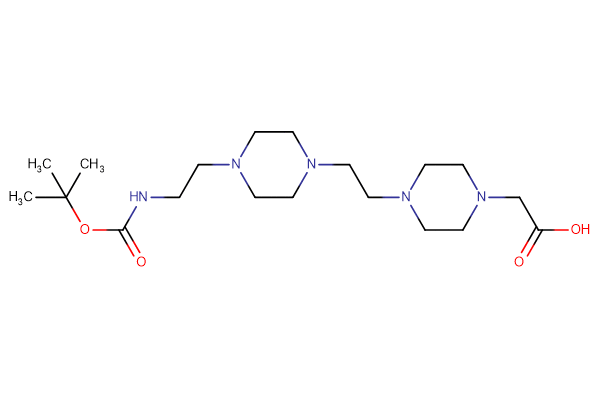 2-(4-{2-[4-(2-{[(tert-butoxy)carbonyl]amino}ethyl)piperazin-1-yl]ethyl}piperazin-1-yl)acetic acid