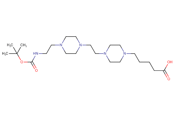 5-(4-{2-[4-(2-{[(tert-butoxy)carbonyl]amino}ethyl)piperazin-1-yl]ethyl}piperazin-1-yl)pentanoic acid