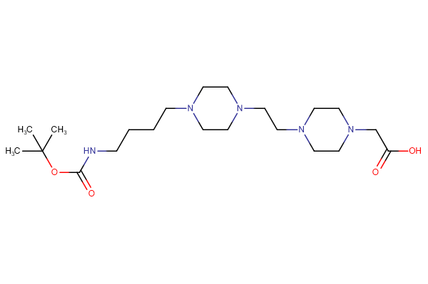 2-(4-{2-[4-(4-{[(tert-butoxy)carbonyl]amino}butyl)piperazin-1-yl]ethyl}piperazin-1-yl)acetic acid