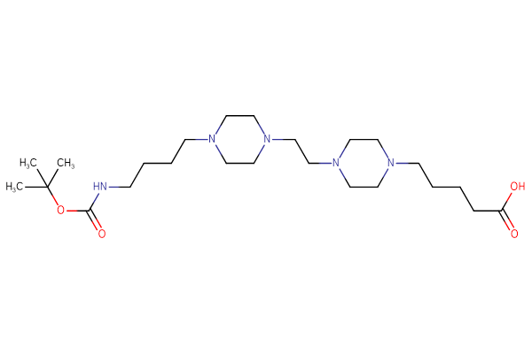 5-(4-{2-[4-(4-{[(tert-butoxy)carbonyl]amino}butyl)piperazin-1-yl]ethyl}piperazin-1-yl)pentanoic acid