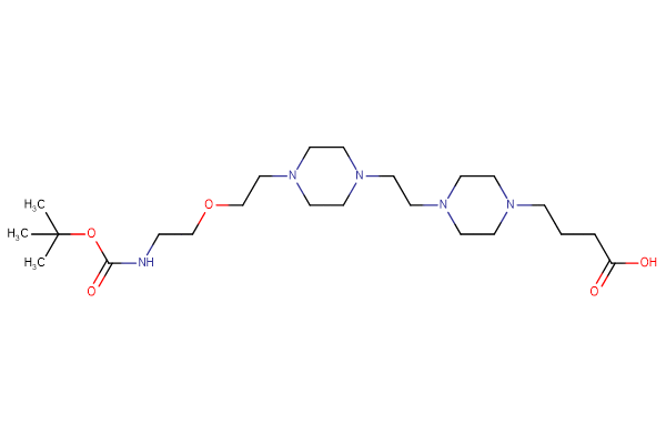 4-[4-(2-{4-[2-(2-{[(tert-butoxy)carbonyl]amino}ethoxy)ethyl]piperazin-1-yl}ethyl)piperazin-1-yl]butanoic acid