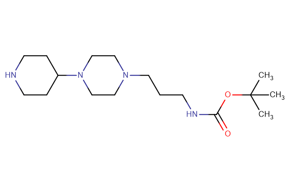 tert-butyl N-{3-[4-(piperidin-4-yl)piperazin-1-yl]propyl}carbamate