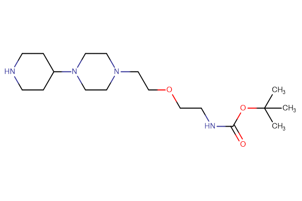 tert-butyl N-(2-{2-[4-(piperidin-4-yl)piperazin-1-yl]ethoxy}ethyl)carbamate