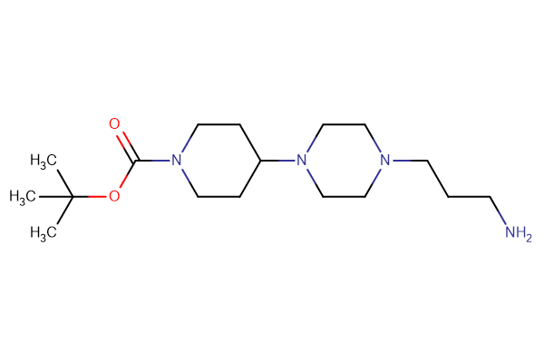 tert-butyl 4-[4-(3-aminopropyl)piperazin-1-yl]piperidine-1-carboxylate