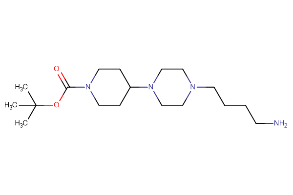 tert-butyl 4-[4-(4-aminobutyl)piperazin-1-yl]piperidine-1-carboxylate