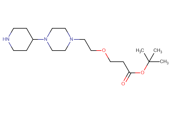 tert-butyl 3-{2-[4-(piperidin-4-yl)piperazin-1-yl]ethoxy}propanoate