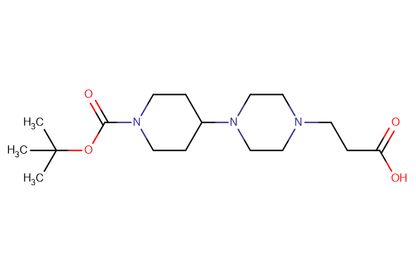 3-(4-{1-[(tert-butoxy)carbonyl]piperidin-4-yl}piperazin-1-yl)propanoic acid