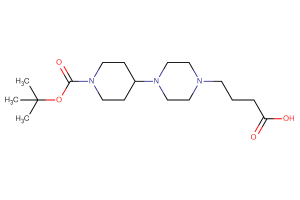 4-(4-{1-[(tert-butoxy)carbonyl]piperidin-4-yl}piperazin-1-yl)butanoic acid