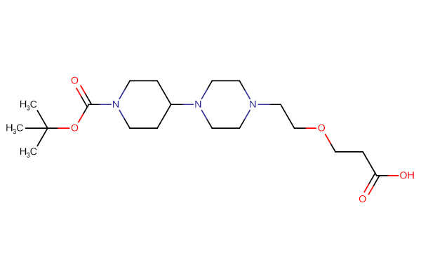 3-[2-(4-{1-[(tert-butoxy)carbonyl]piperidin-4-yl}piperazin-1-yl)ethoxy]propanoic acid