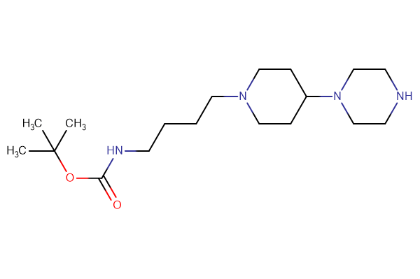 tert-butyl N-{4-[4-(piperazin-1-yl)piperidin-1-yl]butyl}carbamate