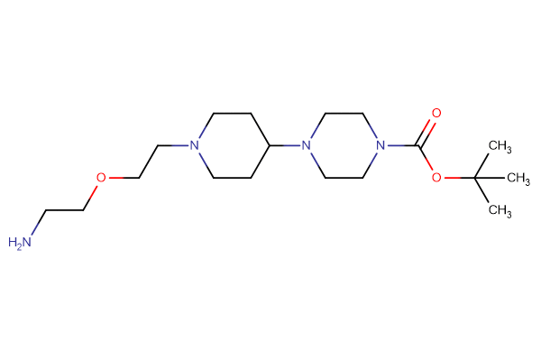 tert-butyl 4-{1-[2-(2-aminoethoxy)ethyl]piperidin-4-yl}piperazine-1-carboxylate