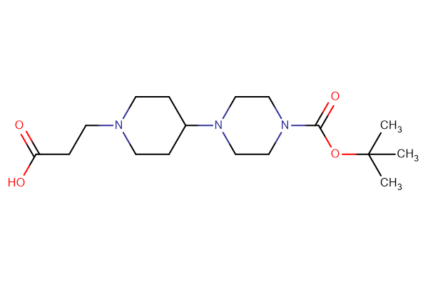 3-(4-{4-[(tert-butoxy)carbonyl]piperazin-1-yl}piperidin-1-yl)propanoic acid