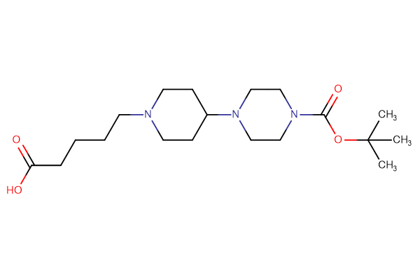 5-(4-{4-[(tert-butoxy)carbonyl]piperazin-1-yl}piperidin-1-yl)pentanoic acid