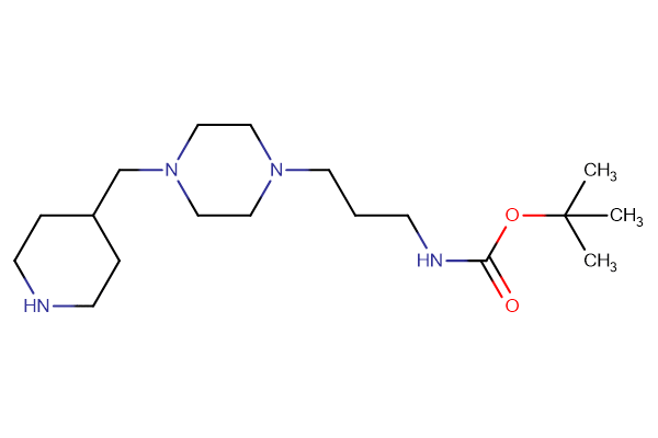 tert-butyl N-(3-{4-[(piperidin-4-yl)methyl]piperazin-1-yl}propyl)carbamate