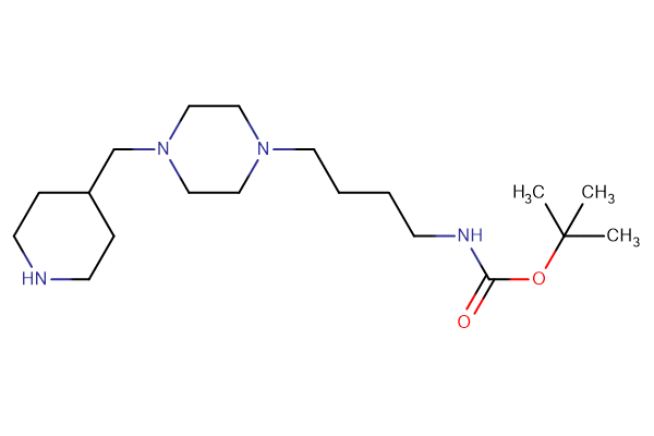 tert-butyl N-(4-{4-[(piperidin-4-yl)methyl]piperazin-1-yl}butyl)carbamate