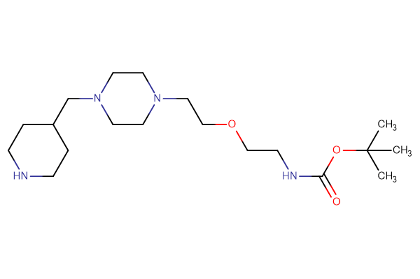 tert-butyl N-[2-(2-{4-[(piperidin-4-yl)methyl]piperazin-1-yl}ethoxy)ethyl]carbamate