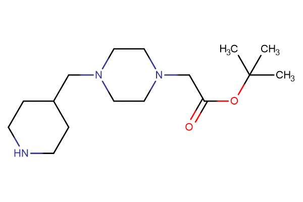 tert-butyl 2-{4-[(piperidin-4-yl)methyl]piperazin-1-yl}acetate