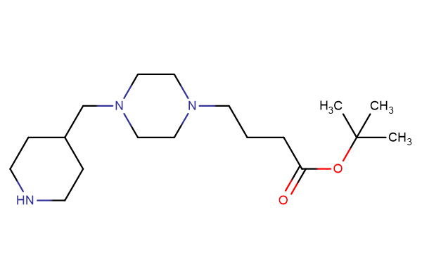 tert-butyl 4-{4-[(piperidin-4-yl)methyl]piperazin-1-yl}butanoate