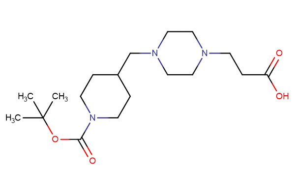 3-[4-({1-[(tert-butoxy)carbonyl]piperidin-4-yl}methyl)piperazin-1-yl]propanoic acid