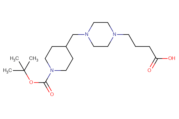 4-[4-({1-[(tert-butoxy)carbonyl]piperidin-4-yl}methyl)piperazin-1-yl]butanoic acid